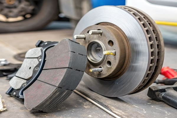 Diagram of brake pad friction types