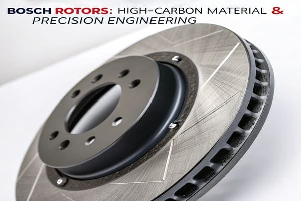 Bosch brake rotor on a workbench