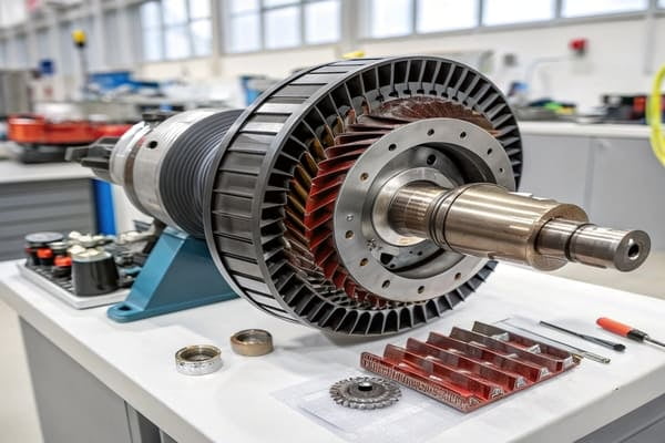 Close-up of a brake rotor's surface