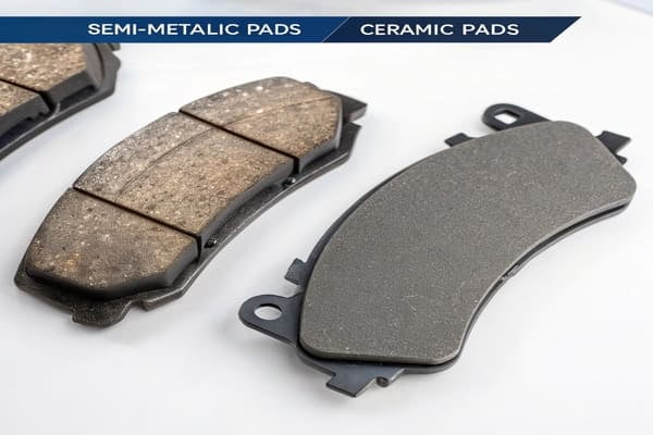 Graph showing stopping power of brake pads