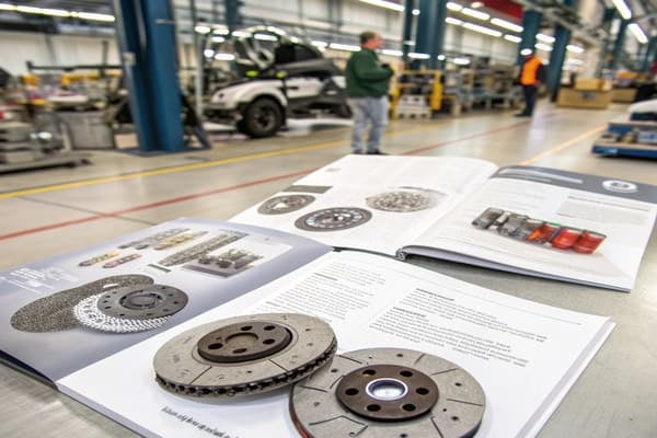A large warehouse filled with various types of brake pads.