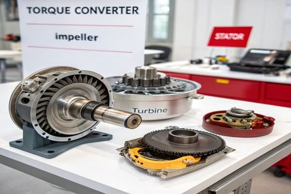 Cross-section of an automotive torque converter