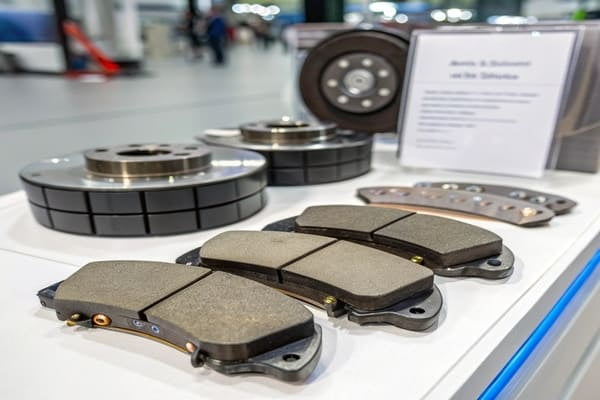 An electric vehicle charging, with a focus on the wheel and brake system