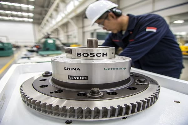 World map with factory icons