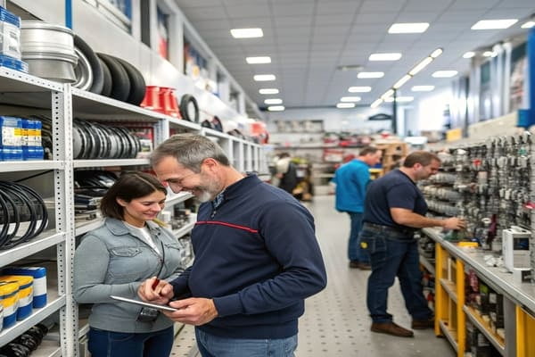 A person looking at their phone with a map app open