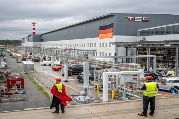 Map of Germany highlighting automotive hubs