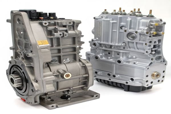 Comparison of a traditional automatic and a DSG transmission