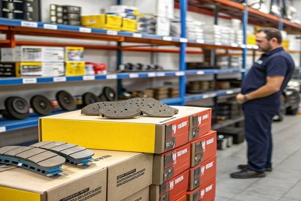 A chart showing different types of brake pads for various market segments