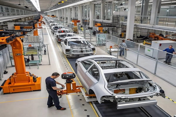A row of identical, perfectly machined automotive gears