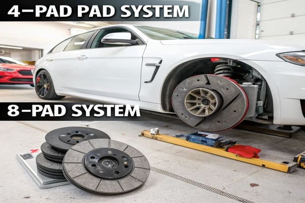 choosing between 4 and 8 brake pads