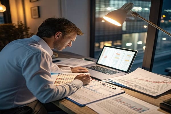 A diagram showing the complexity of a supply chain network