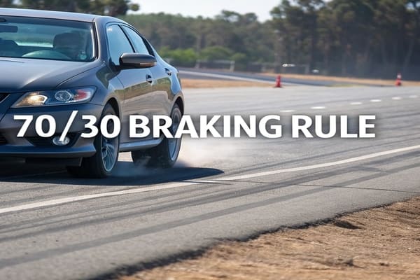 diagram of 70/30 braking rule weight transfer