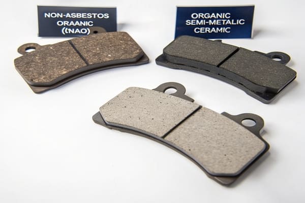Which material is mainly used in brake lining?