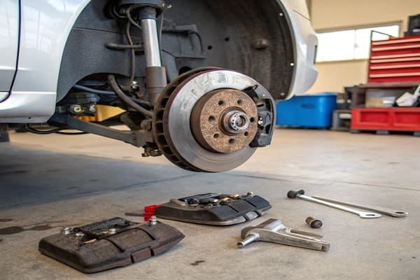 Is it recommended to only replace the front brake pads?