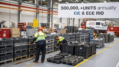 European truck parts manufacturing case