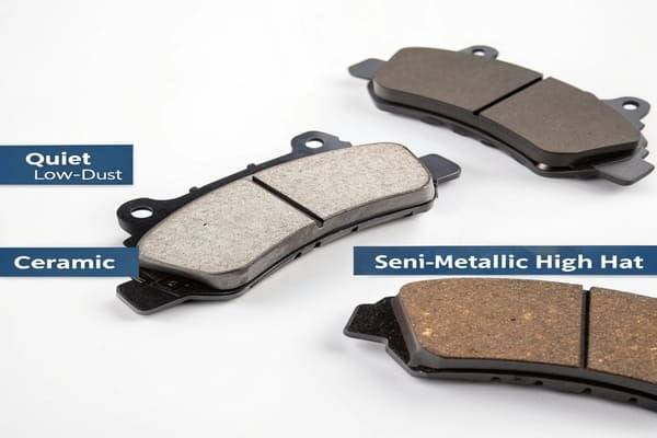 What are the differences between brake pad friction materials?