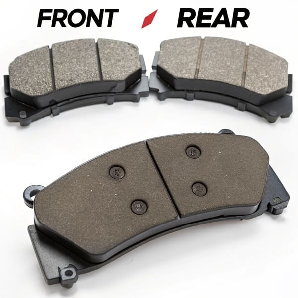 A close-up of a car's brake caliper and rotor.