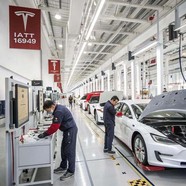 A high-tech automotive parts factory in China