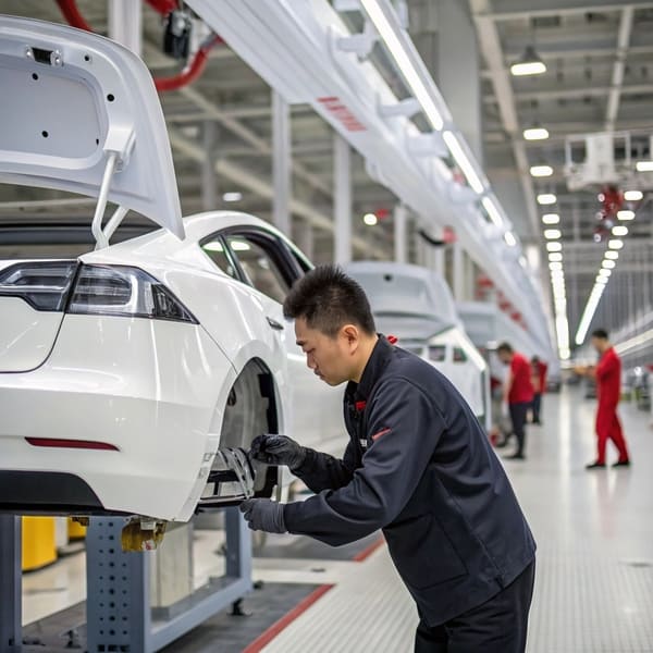 tesla parts produced in china quality