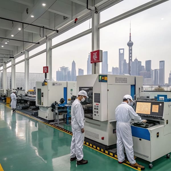 An engineer inspecting a mold for a car part
