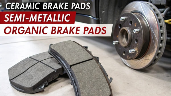 A comparison of different brake pad types