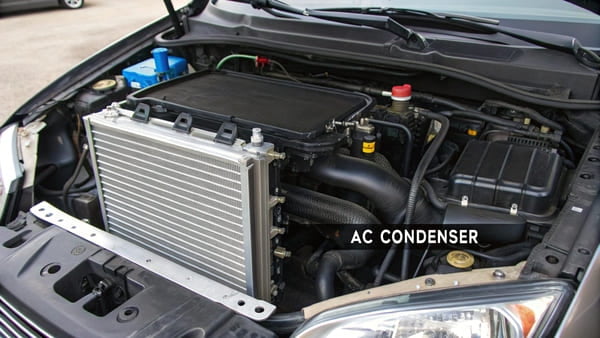 radiator and condenser side by side