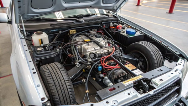 A diagram showing the main parts of a car