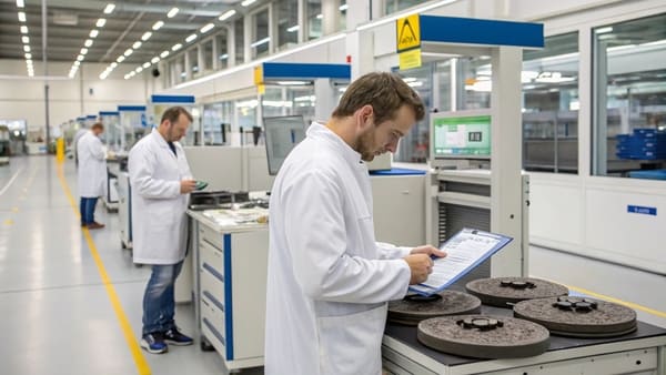 A detailed chart showing different brake pad materials and formulations