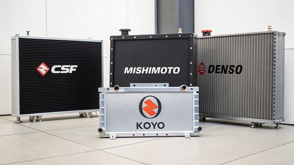 A manufacturing facility showing the process of making radiator plastic tanks
