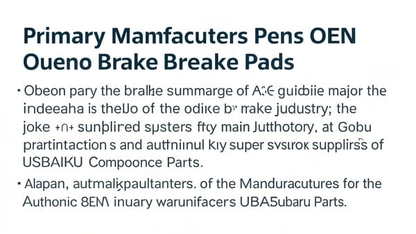 Logo of Akebono, a major Subaru brake pad supplier
