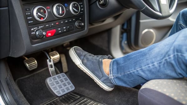 An accelerator pedal assembly in a modern car