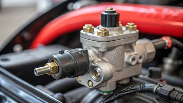 A diagram showing the location of a brake compensating valve in a vehicle's chassis.