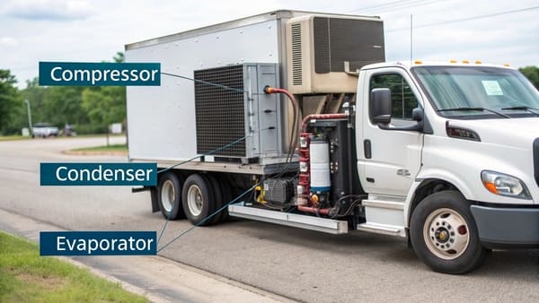 Three different trucks, each featuring a different type of AC system