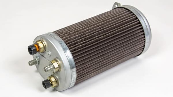 A close-up shot of an automotive HVAC drier filter