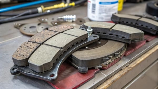 Brake pad with a shim attached