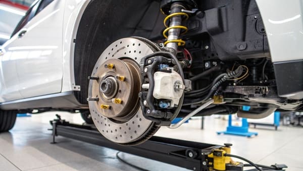 an illustration of weight transfer in a car during braking