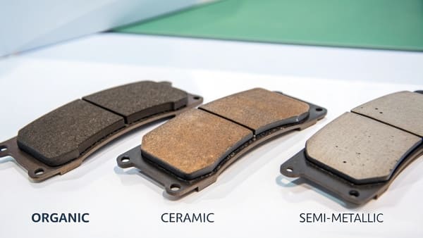 Diagram showing how a brake pad interacts with a rotor