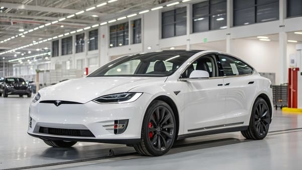 A futuristic image of the 2026 Tesla Model S and Model X front view
