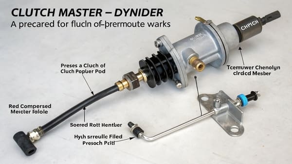 A cutaway view of a clutch master cylinder showing the piston and seals.