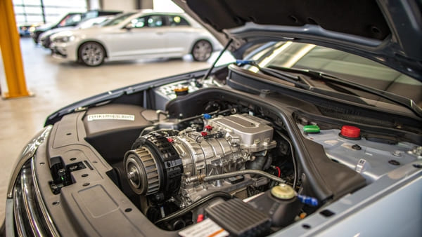 A detailed diagram showing the internal components of a car transmission