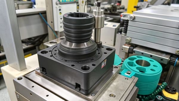 A manufacturing machine for precision plastic injection molding