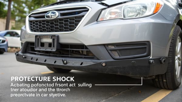 Diagram showing the location of a car bumper and a fender