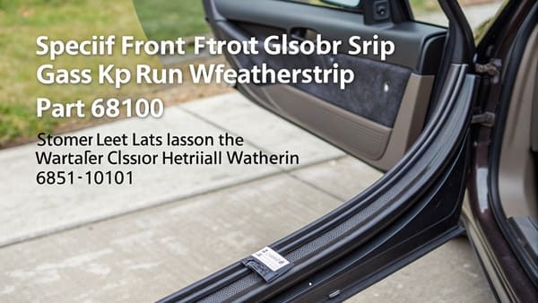 Diagram showing how a weatherstrip seals a car window from rain and wind