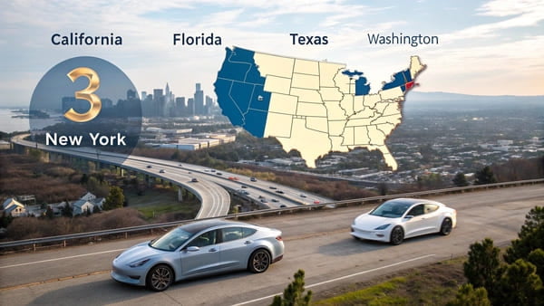 Graph showing Tesla Model 3 sales trends in the US