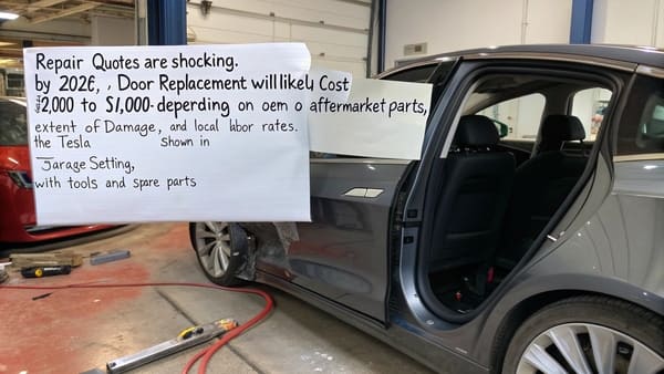 Tesla Model 3 door replacement cost guide